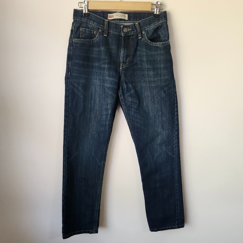 Levi’s 502 Regular Taper Jeans Women’s Size 27x27 Dark Wash Classic Denim